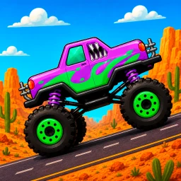 Symbol von Autorennspiel Monster Truck